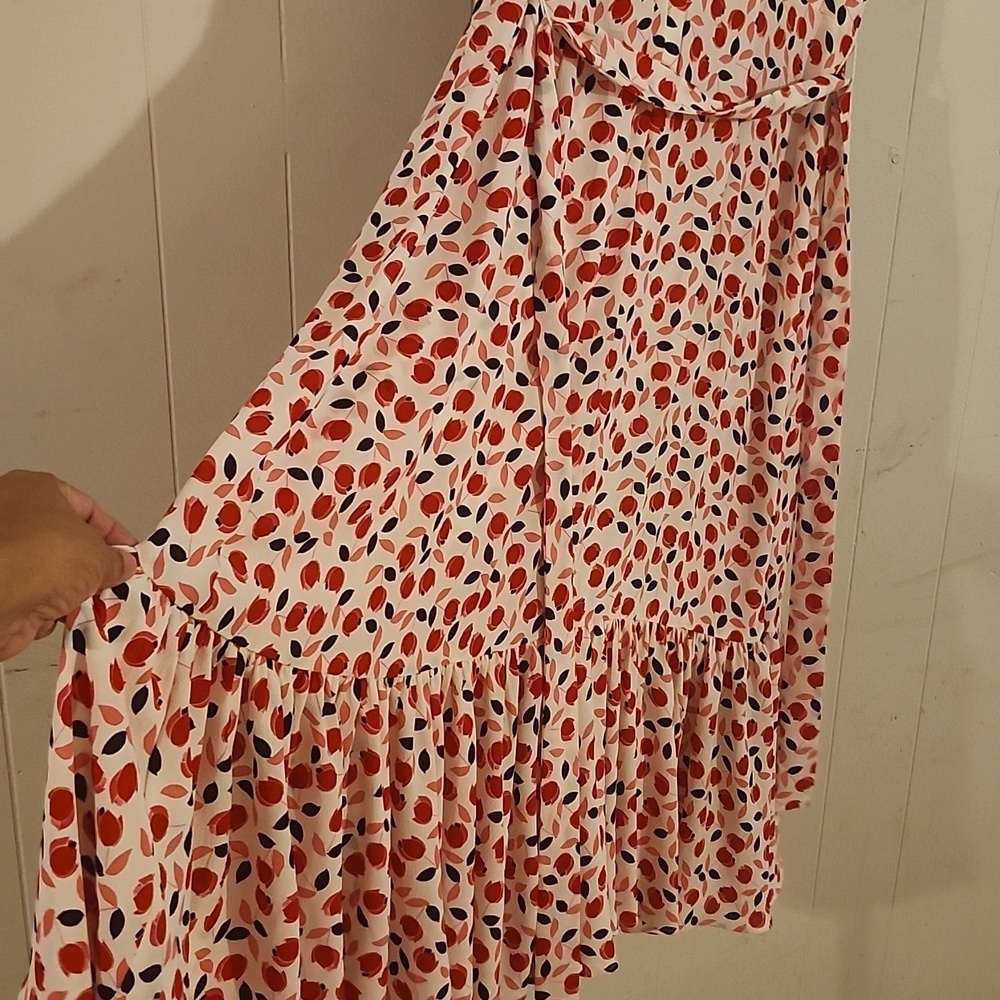 Talbots Red and White Floral Midi Dress - Picture 13 of 16